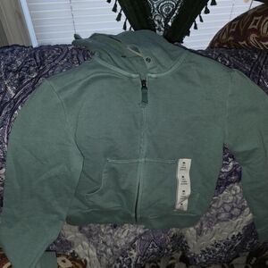 Cat & Jack Teal Green Full-Zip Hoodie